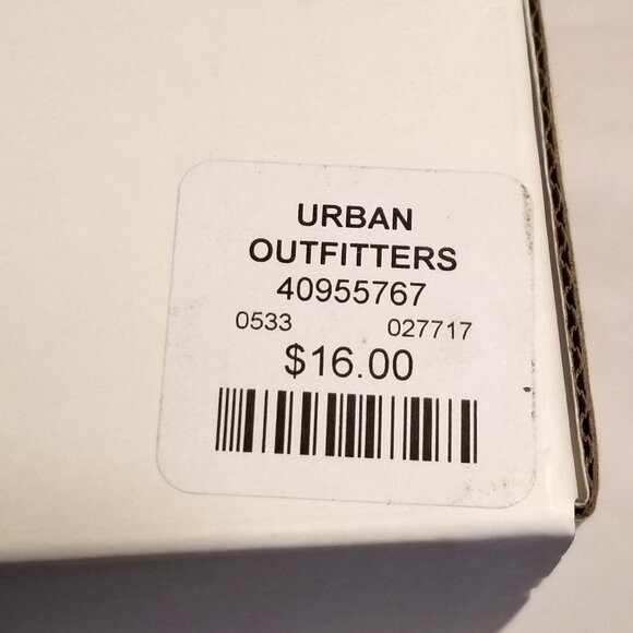 NIB Retired Urban Outfitters 12 oz Violets Floral Rock Glasses Set of 2, Glass - Picture 5 of 6
